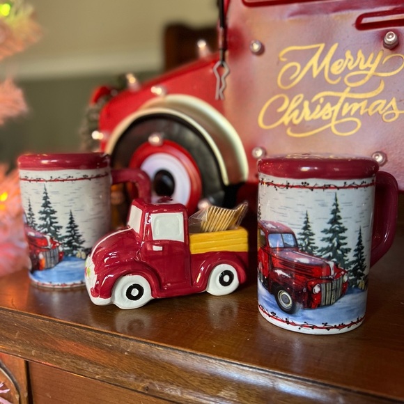 ❤️ Christmas Holiday Red Truck Decor
Set - Picture 3 of 6